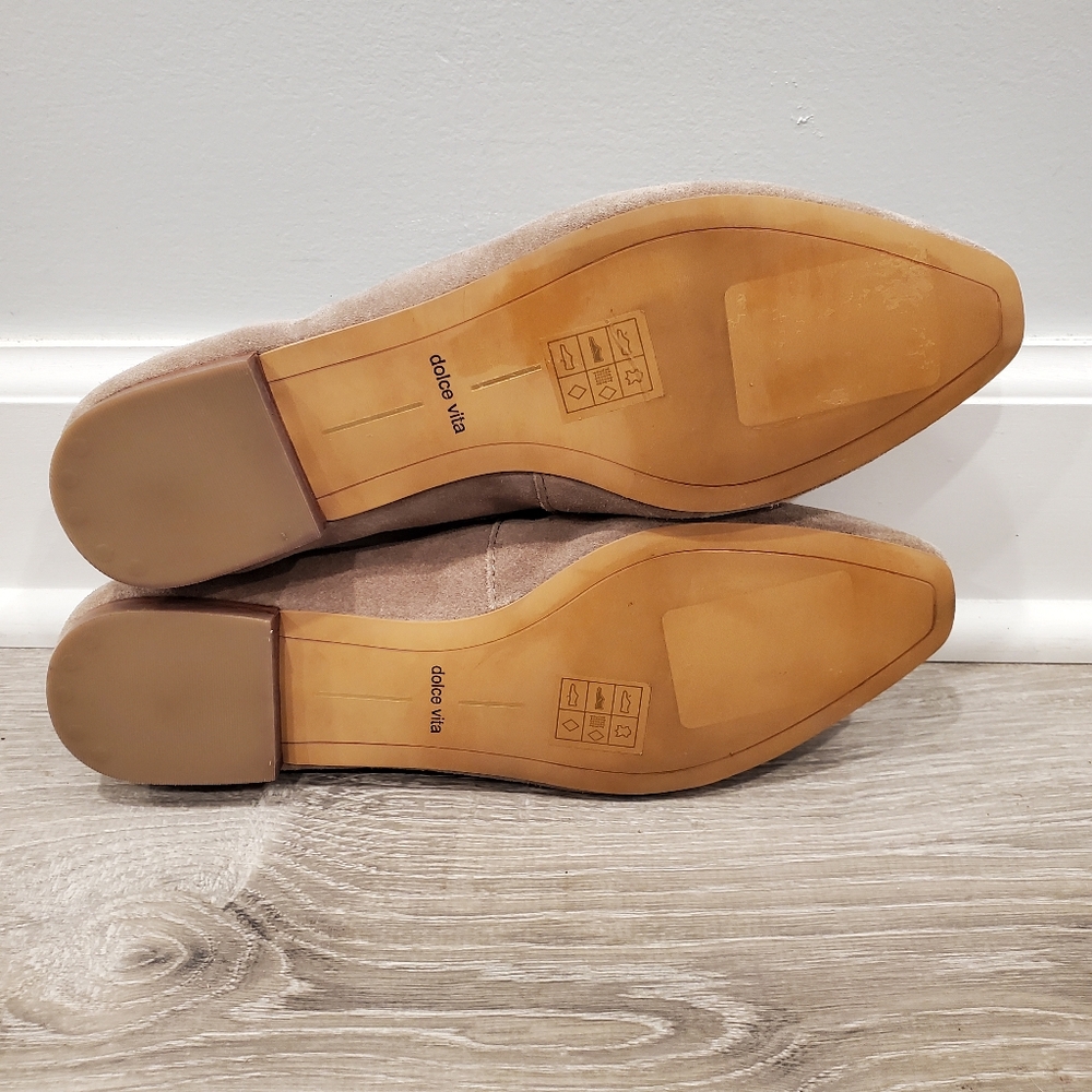 NWD Dolce Vita Halia Taupe Suede Loafer - Picture 7 of 7